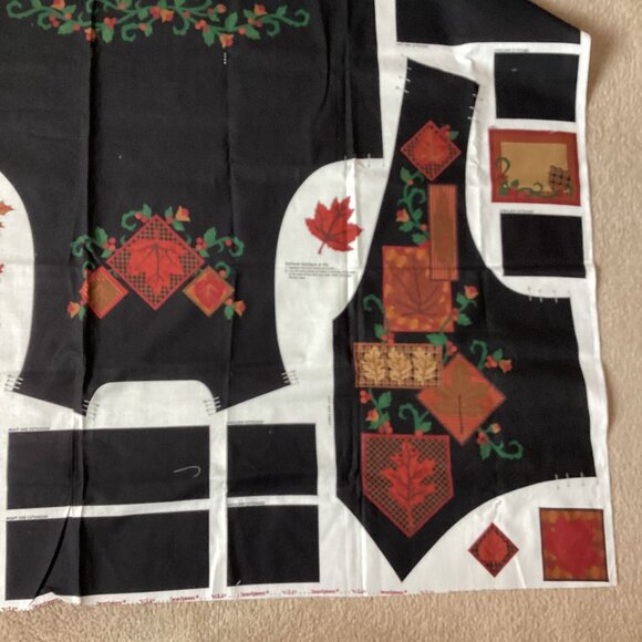 Black Forest Vest By Dream spinners For Cranston Fabrics Fabric Panel Sewing - Picture 4 of 5